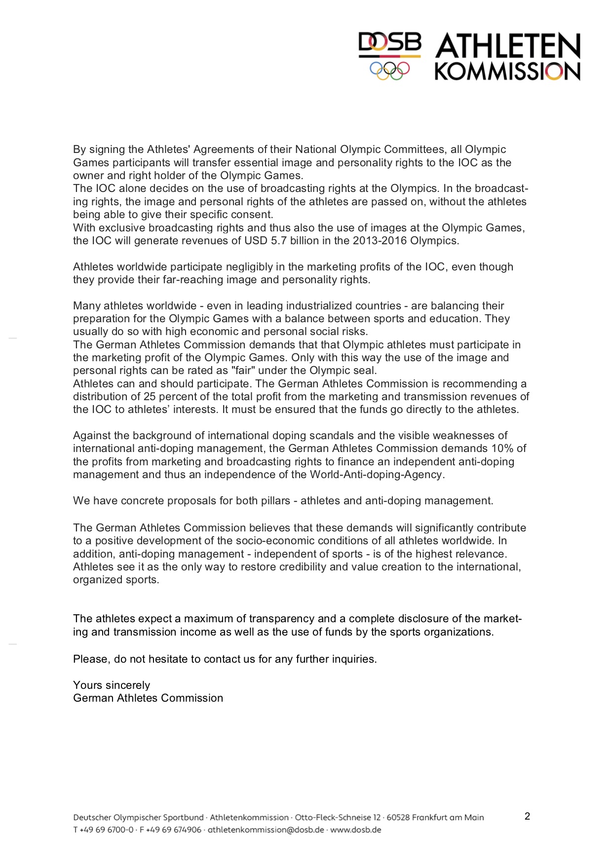 Rule 40 German Athletes' Position2